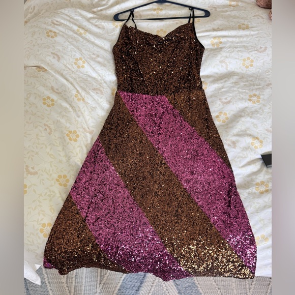 Bl-nk Rossellini violet sequence dress - Picture 8 of 11